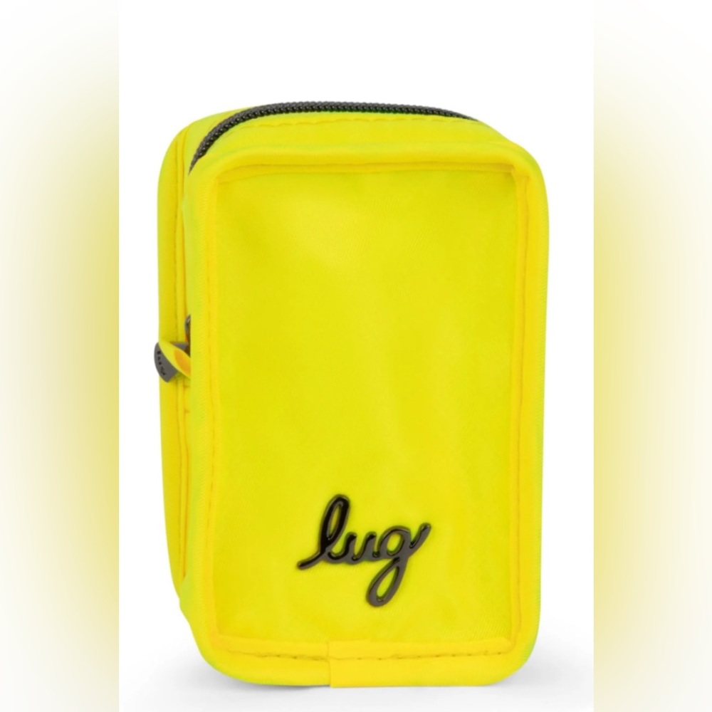 LUG🔥 Drizzle Mini Zip Storage Pouch Yellow NWT